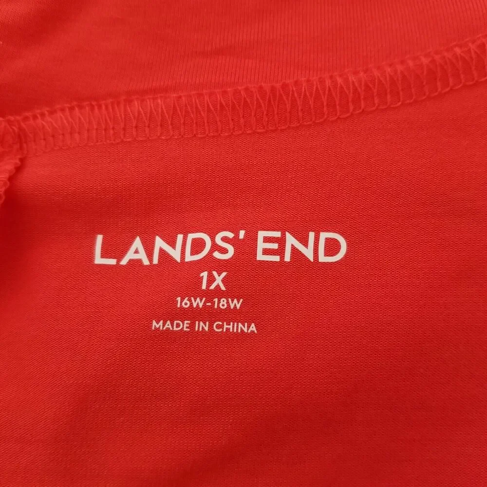 Lands' End Top Cowl neckline, Batwing sleeve - Size 1X